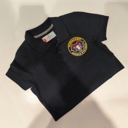 Polo tričko detské s logom HC MONACObet - čierne