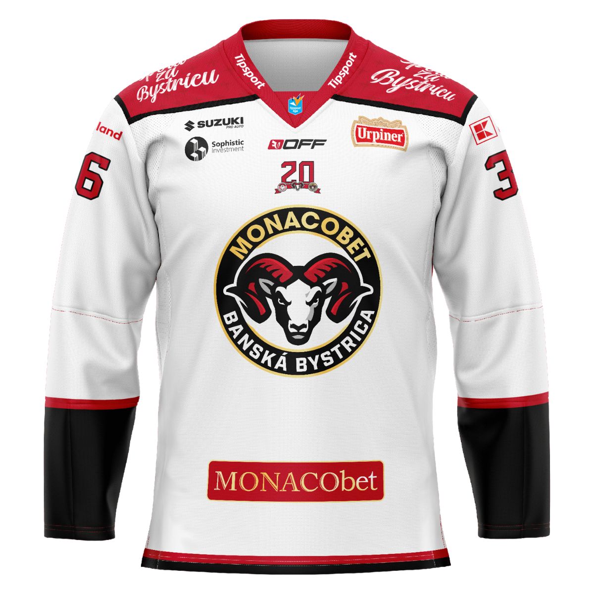 Zápasový dres HC MONACObet Banská Bystrica, sezóna 2025/2026 - dospelý