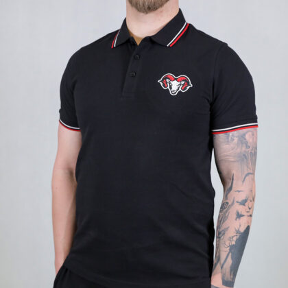 Polo tričko pánske s logom HC 05 - čierne